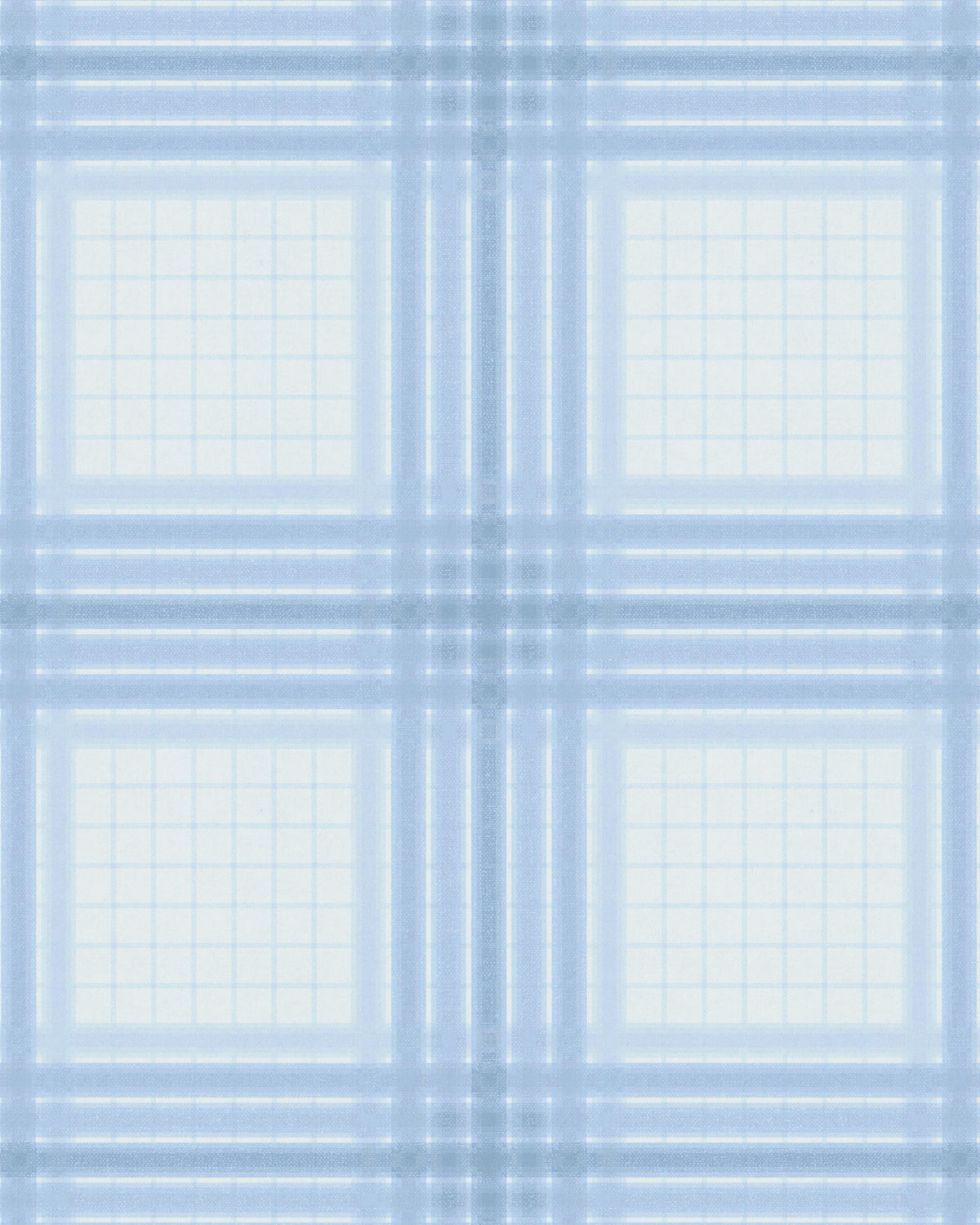 Kravet WAYLAND PLAID WP BLUE BAY Wallpaper
