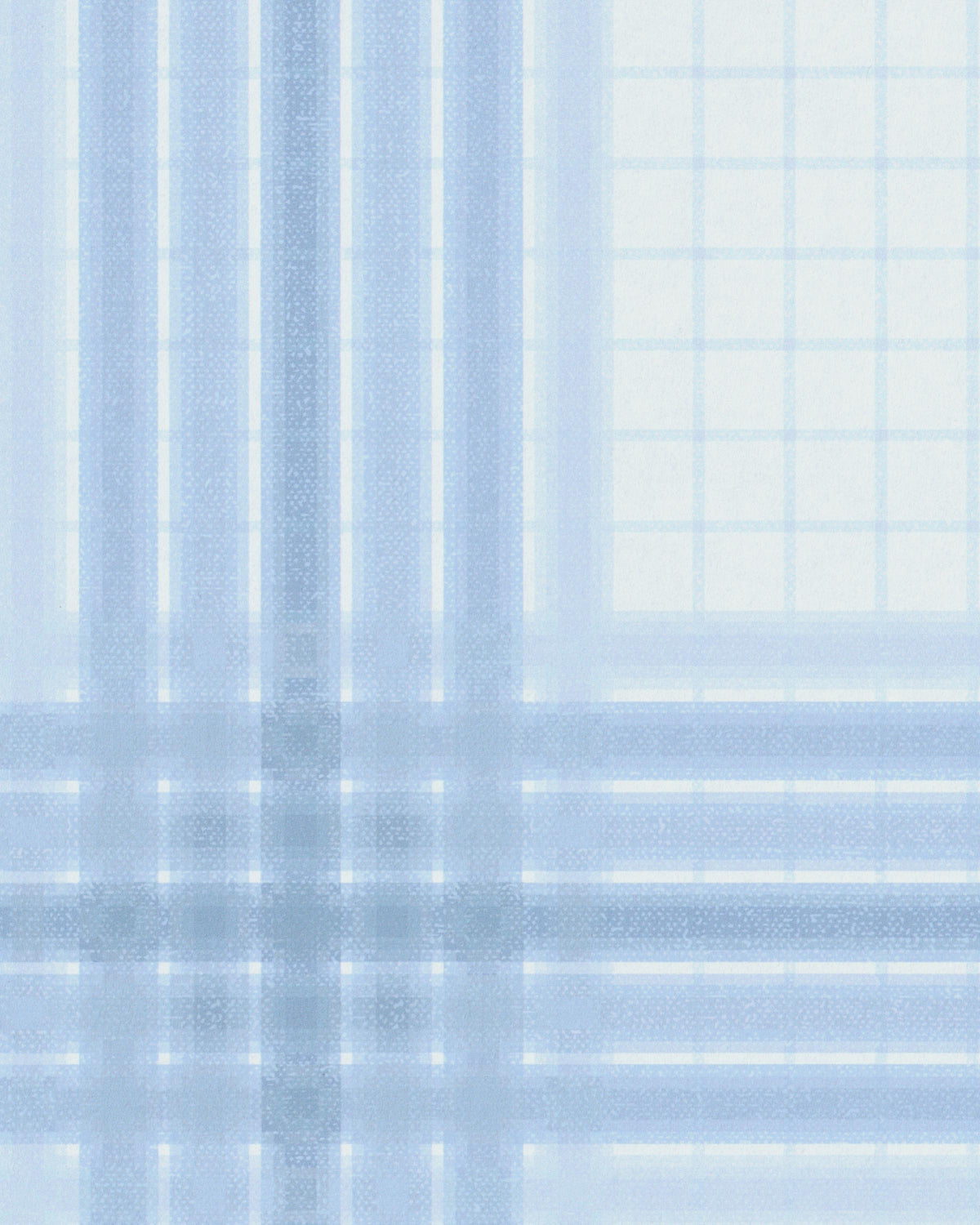 Kravet WAYLAND PLAID WP BLUE BAY Wallpaper