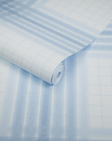 Kravet WAYLAND PLAID WP BLUE BAY Wallpaper