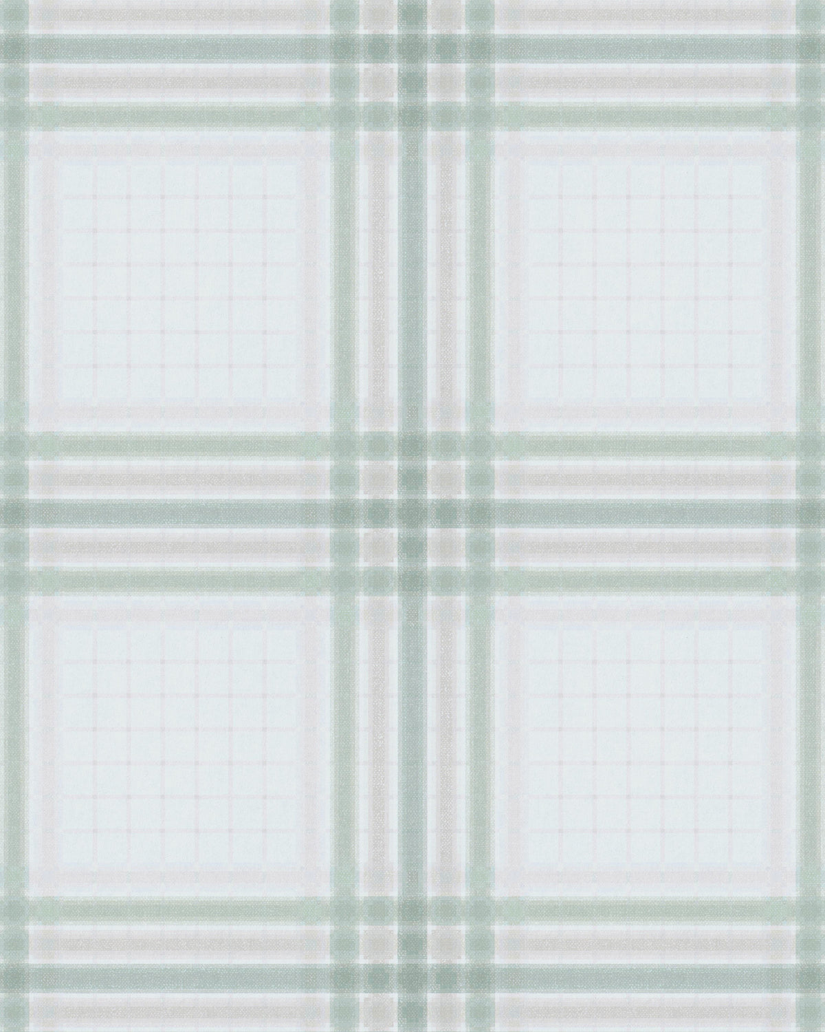 Kravet WAYLAND PLAID WP SURF GREEN Wallpaper