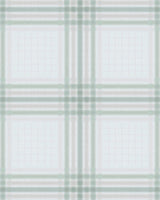 Kravet WAYLAND PLAID WP SURF GREEN Wallpaper