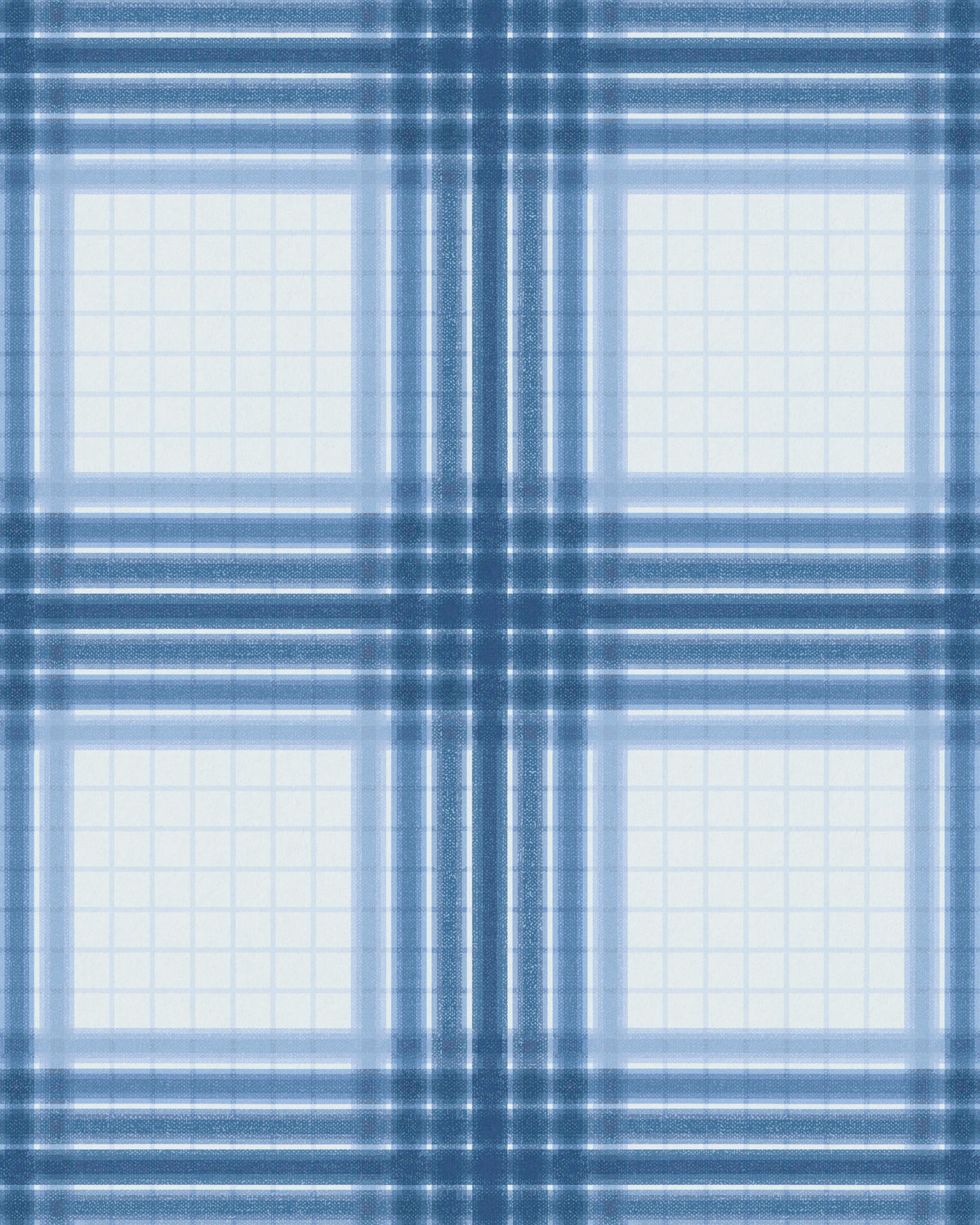 Kravet WAYLAND PLAID WP BOCA BLUE Wallpaper