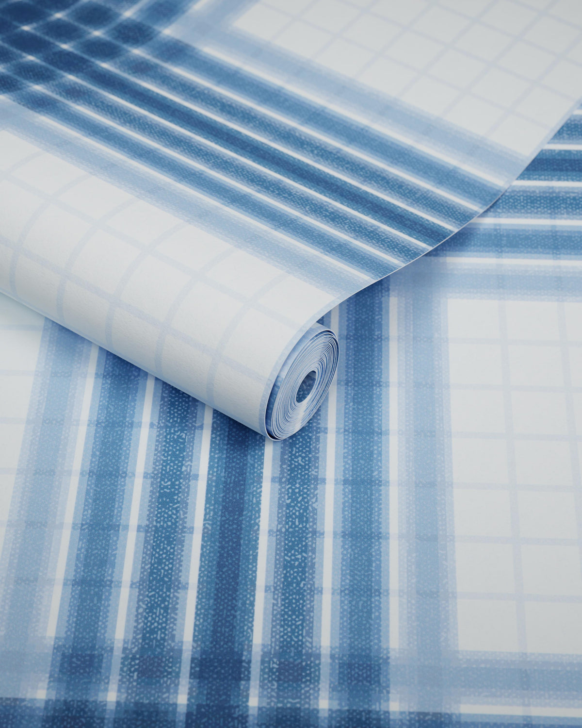 Kravet WAYLAND PLAID WP BOCA BLUE Wallpaper