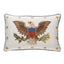 Schumacher Ivory 18" x 12" Embroidered Eagle Pillow