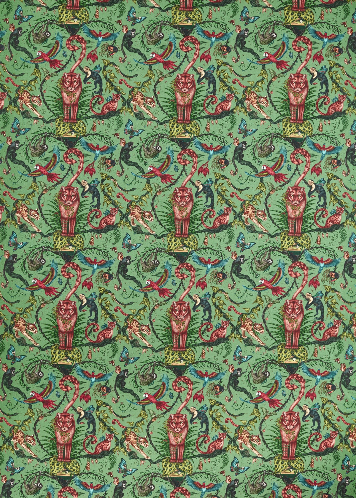 Clarke & Clarke BOSQUE DREAMS AQUAMARINE Fabric
