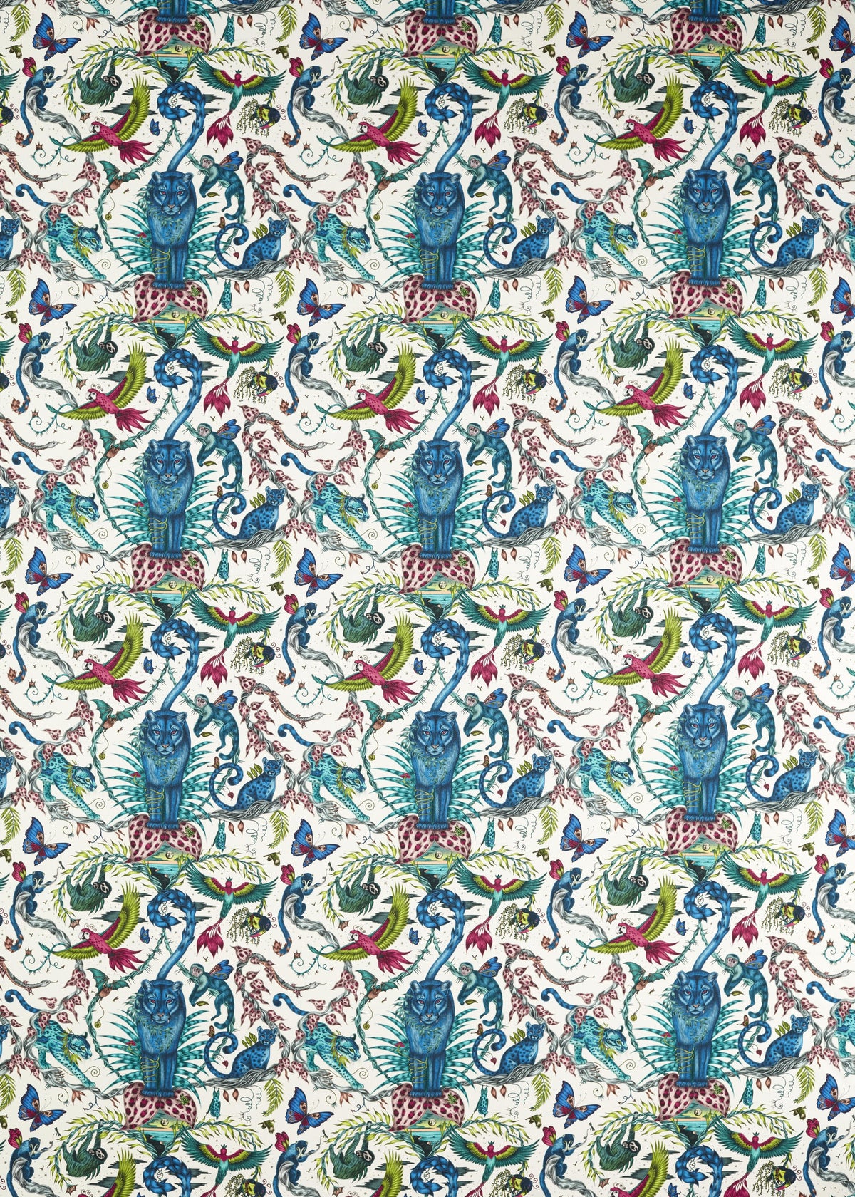 Clarke & Clarke BOSQUE DREAMS MULTI Fabric