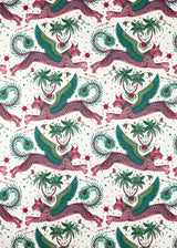 Clarke & Clarke LYNX GREEN Fabric
