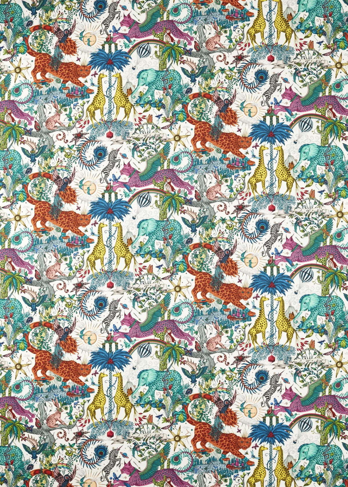 Clarke & Clarke PARADISE LOST IVORY Fabric