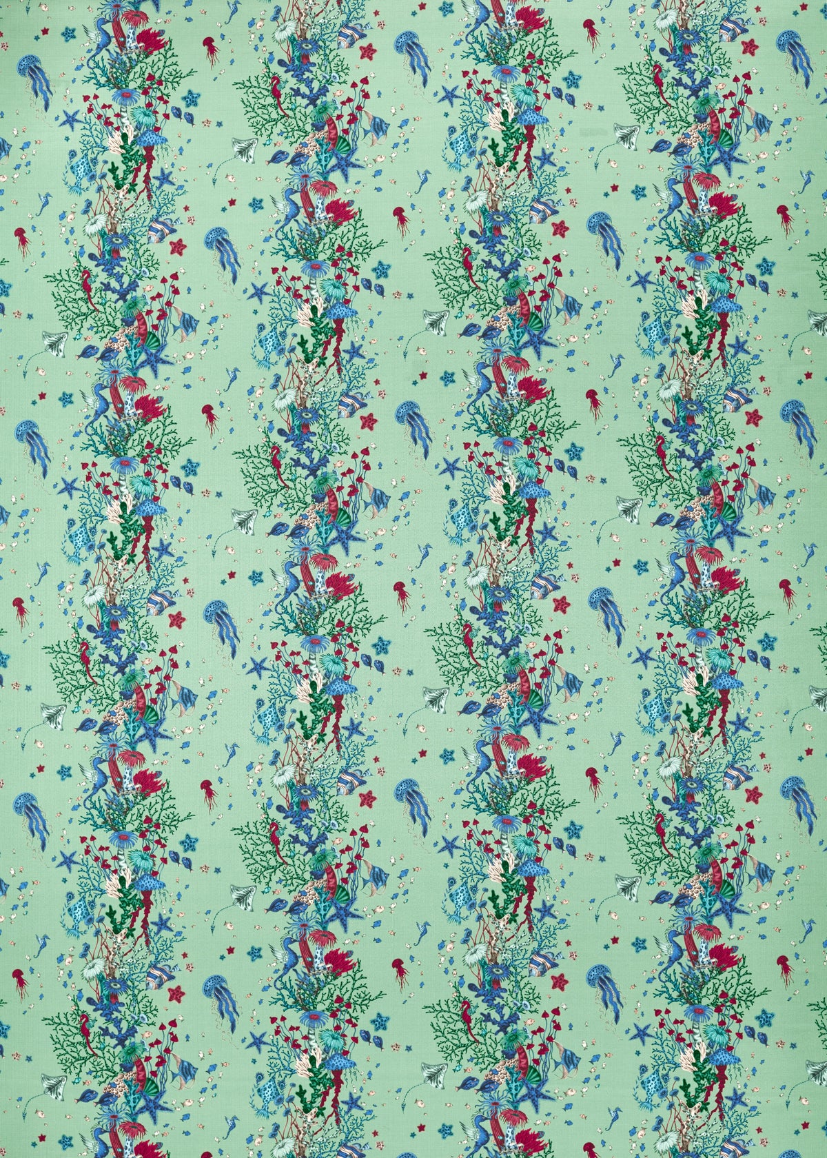 Clarke & Clarke SEAFOREST AQUA Fabric