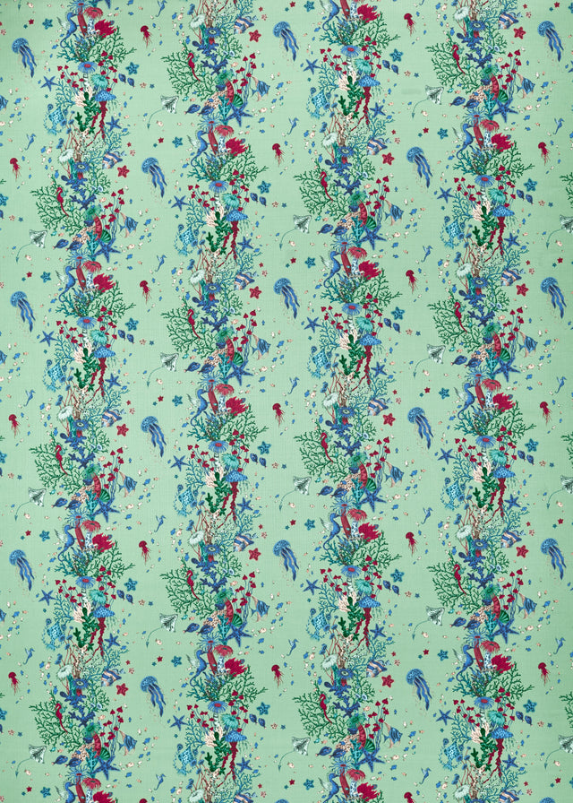 Clarke & Clarke SEAFOREST AQUA Fabric