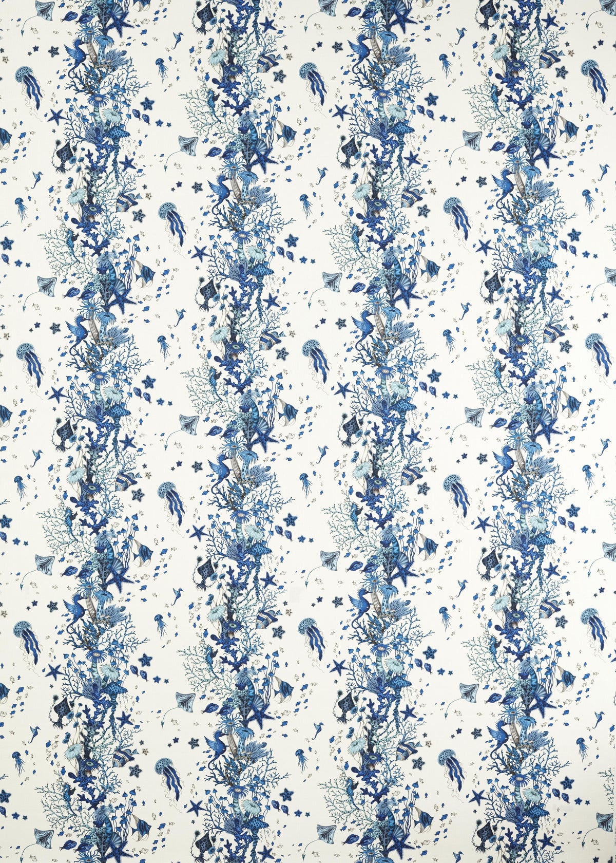 Clarke & Clarke SEAFOREST BLUE Fabric