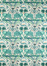 Clarke & Clarke ZAMBEZI GREEN Fabric