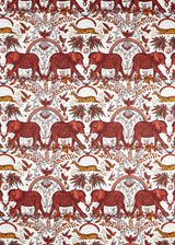 Clarke & Clarke ZAMBEZI FLAME Fabric