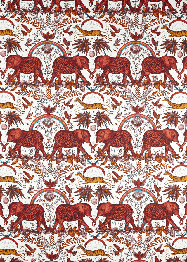 Clarke & Clarke ZAMBEZI FLAME Fabric