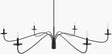 Surya Dovra DVRA-001 72"L x 72"W x 62"H Ceiling Lighting