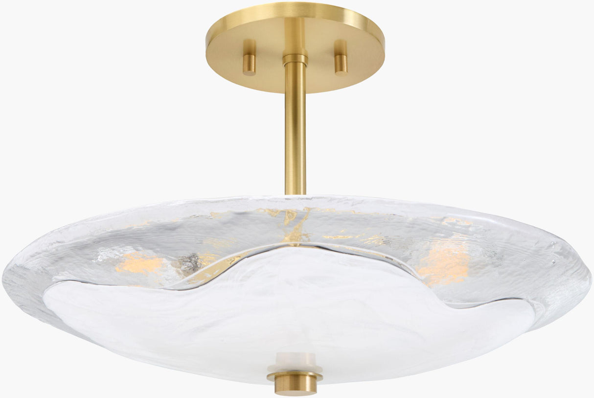 Surya Velure VLRE-001 16"L x 16"W x 10"H Ceiling Lighting