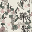York Tadoba Pink Jaguar Grove Wallpaper