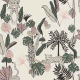 York Tadoba Pink Jaguar Grove Wallpaper
