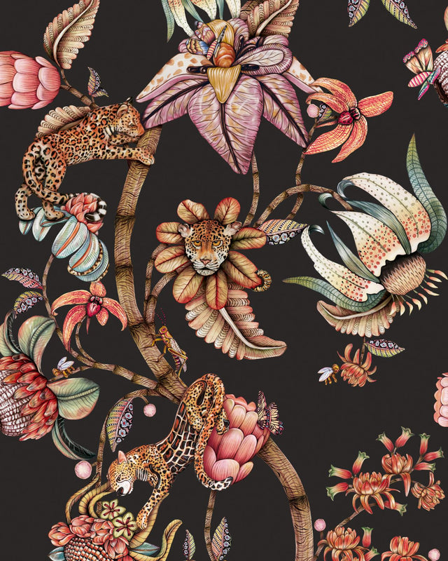 Cole & Son PROTEA PANTHERA ONYX Wallpaper