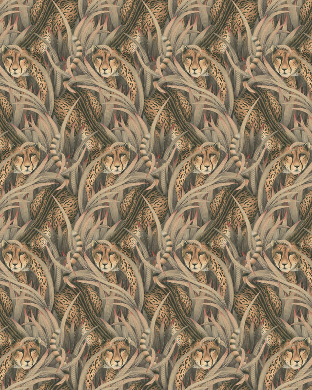 Cole & Son CHEETAH PROWL SLATE Wallpaper