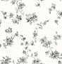 York Festival Floral Charcoal Trailing Wallpaper