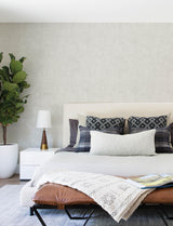 York Abram Grey Distressed Wallpaper