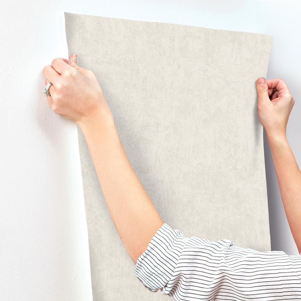 York Abram Taupe Distressed Wallpaper