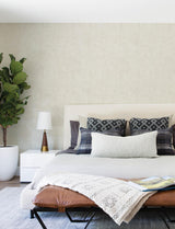 York Abram Taupe Distressed Wallpaper