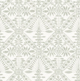 York Emmarie Green Geometric Wallpaper