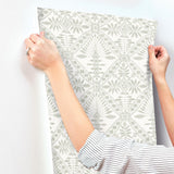 York Emmarie Green Geometric Wallpaper