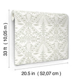 York Emmarie Green Geometric Wallpaper