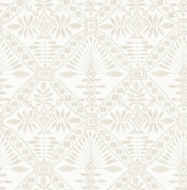 York Emmarie Light Grey Geometric Wallpaper