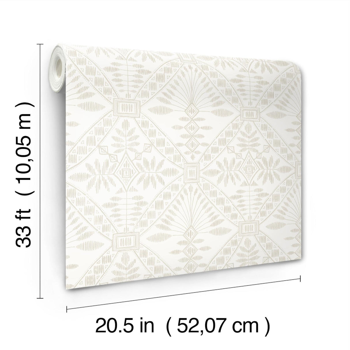 York Emmarie Light Grey Geometric Wallpaper