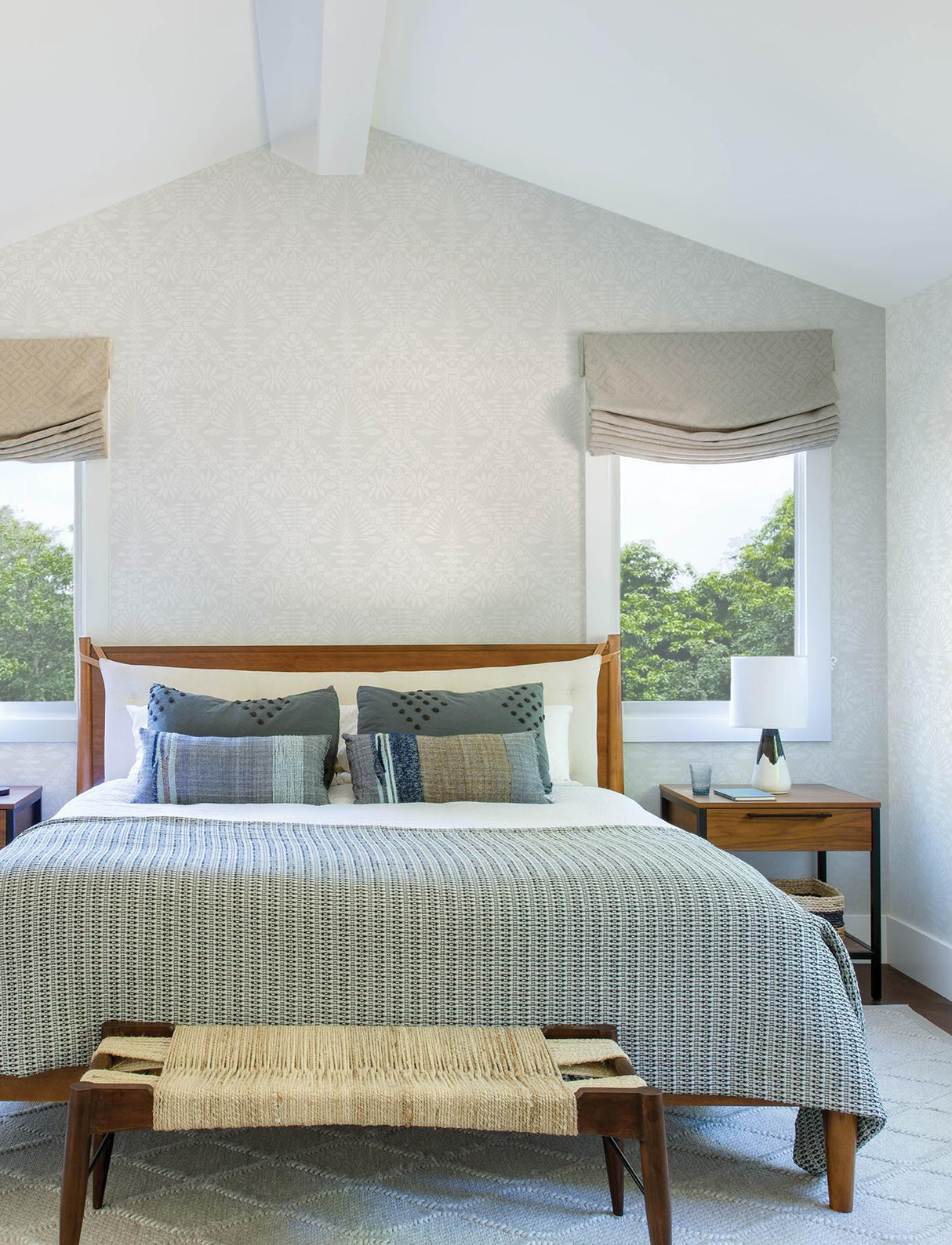 York Emmarie Grey Geometric Wallpaper