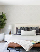 York Emmarie Grey Geometric Wallpaper