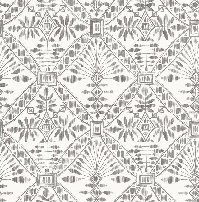 York Emmarie Black Geometric Wallpaper