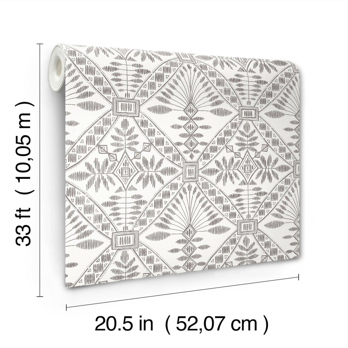 York Emmarie Black Geometric Wallpaper