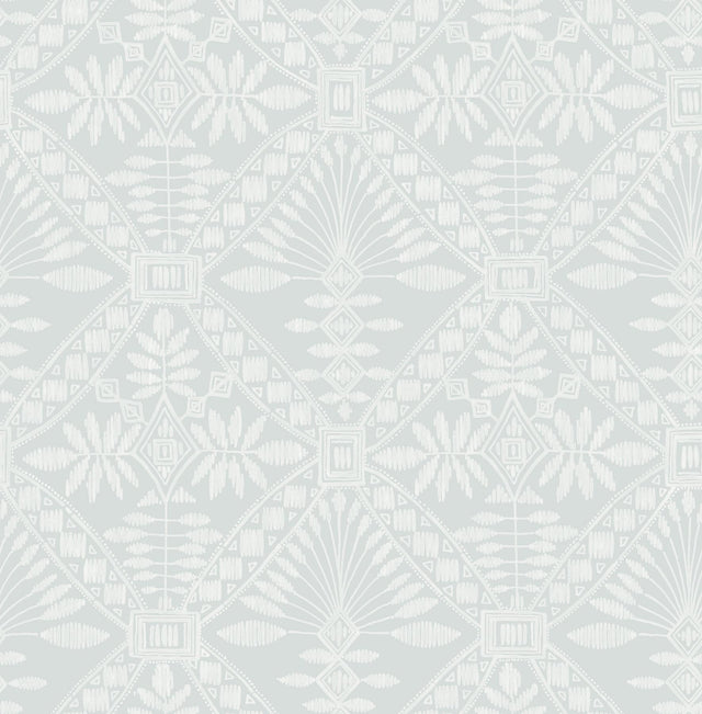 York Emmarie Light Blue Geometric Wallpaper
