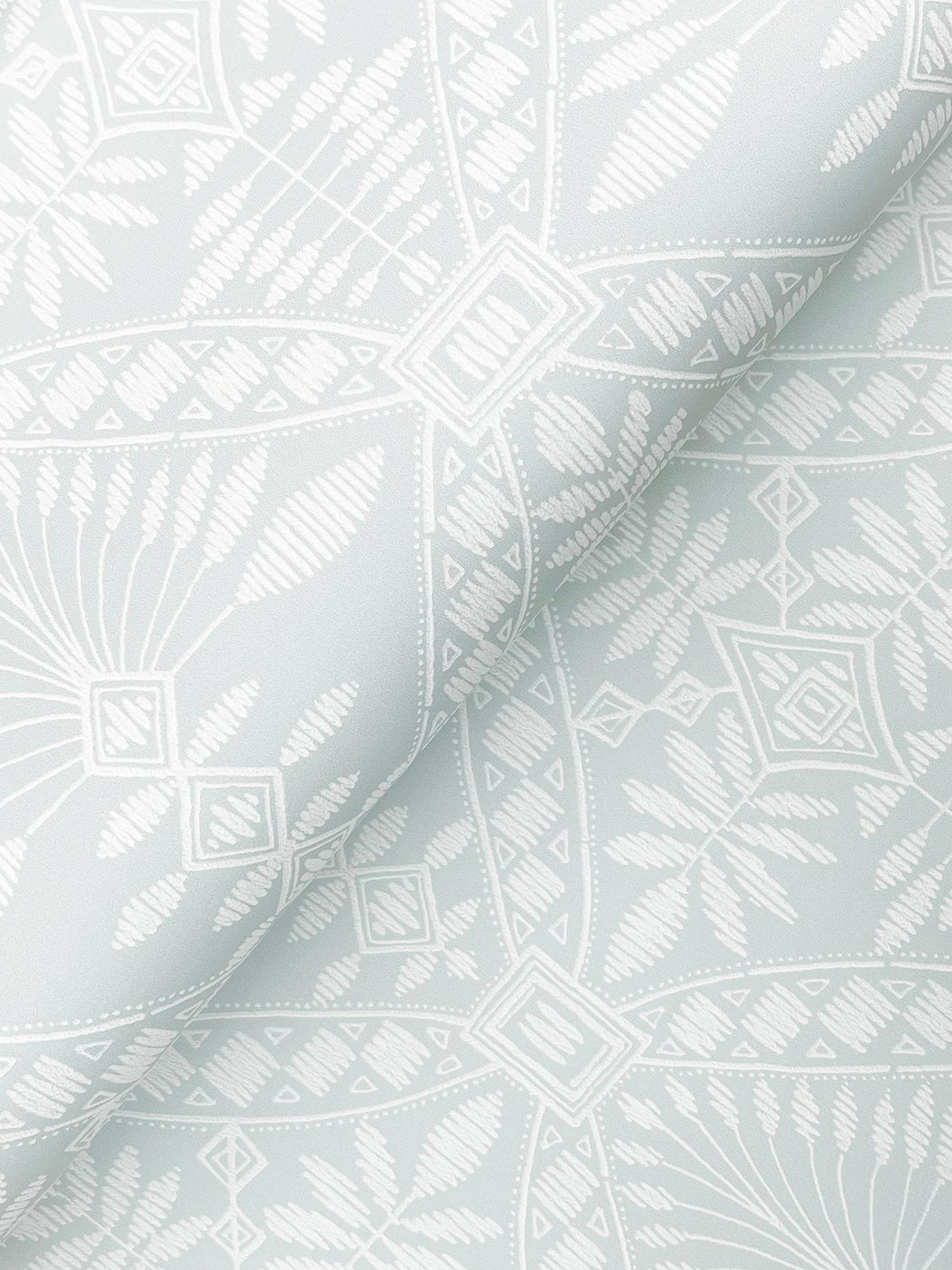 York Emmarie Light Blue Geometric Wallpaper