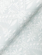 York Emmarie Light Blue Geometric Wallpaper