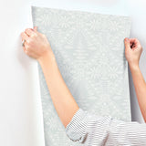 York Emmarie Light Blue Geometric Wallpaper