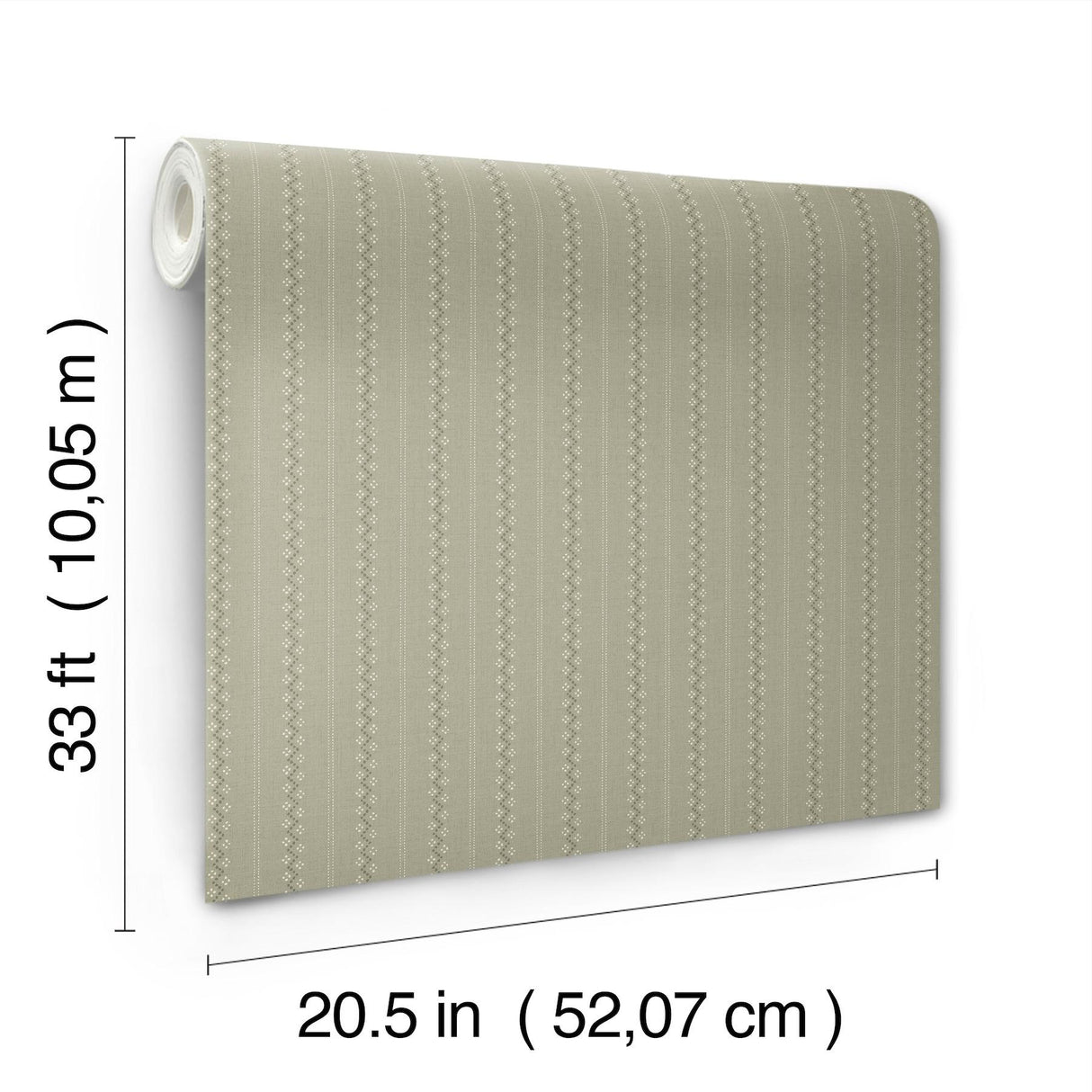York Curtis Moss Embellished Stripe Wallpaper