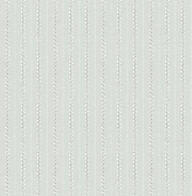 York Curtis Aqua Embellished Stripe Wallpaper