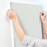York Curtis Aqua Embellished Stripe Wallpaper