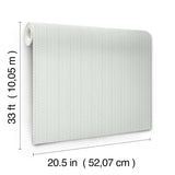 York Curtis Aqua Embellished Stripe Wallpaper