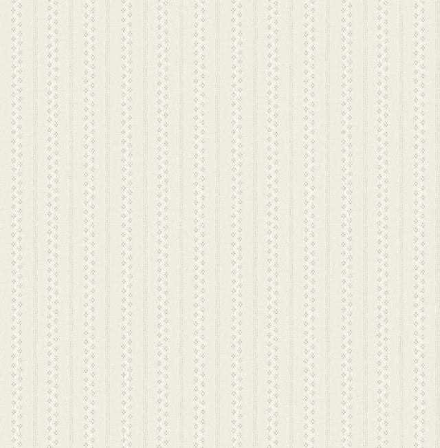 York Curtis Beige Embellished Stripe Wallpaper
