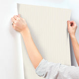 York Curtis Beige Embellished Stripe Wallpaper
