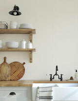 York Curtis Beige Embellished Stripe Wallpaper