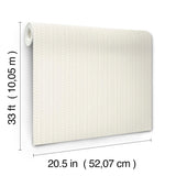 York Curtis Beige Embellished Stripe Wallpaper