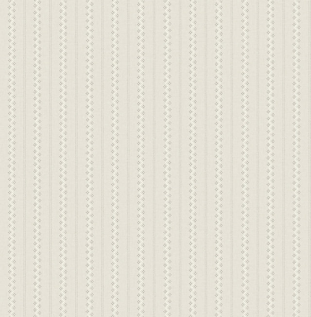 York Curtis Khaki Embellished Stripe Wallpaper